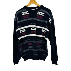 Wear The Right Thing Black Sweater 90s Vintage Sweater Large Streetwear